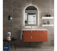 Salgar Mueble lavabo Uniiq 120 cm – Lateral derecho, sin espejo ni estante, sin sifón – Negro
