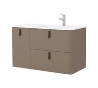 Mueble de Baño con Lavabo Salgar Uniiq 120 cm - Sin sifón y sin desagüe / Sin set de patas / NG Negro