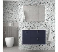 Mueble de Baño con Lavabo Salgar Uniiq 120 cm - Sin sifón y sin desagüe / Sin set de patas / sin camerino + NG Negro