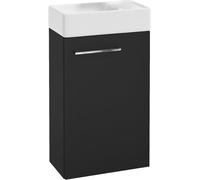 Mueble de baño con lavabo suspendido, 60x40 cm, color mate, tamaño pequeño