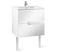 Roca Mueble de baño Unik Victoria-N 60 cm 2 cajones blanco - Sin patas / Sin caja organizadora