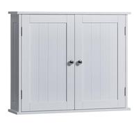 Mueble de baño Doble para Pared Bath Vida, de Madera, de Color Blanco