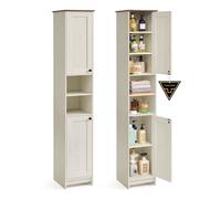 Mueble de baño estrecho con estantes ajustables