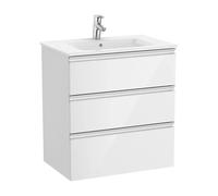 Roca Mueble de baño Unik The Gap 70 cm lavabo central - con toallero, patas, sin caja, 2 colgadores