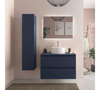 Mueble de Baño Lavabo sobre Encimera Salgar Bequia 80 cm Azul