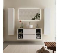 Mueble de Baño Lavabo sobre Encimera Salgar Bequia Plus 120 cm Blanco Mate