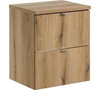 Mueble de baño para debajo del lavabo de 50 cm con tapa superior de roble Evoke