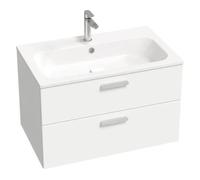 Mueble de baño para lavabo RAVAK Chrome II, blanco, con alto brillo, dimensiones: 800 x 500 x 490 mm, código: X000001774