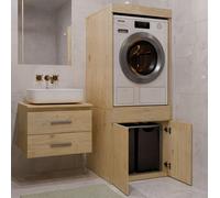 Mueble de Baño para Lavadora o Secadora POLA TWIN 1S Cajón ROBLE ARTISAN