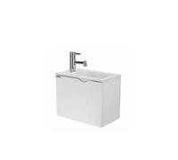Mueble de Baño Suspendido Alicante Unisan - MDF Blanco con Lavabo Encastrado