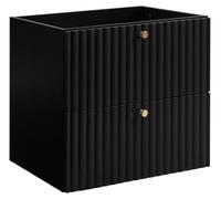 Mueble de baño suspendido con hueco para lavabo, color , 60 cm, tiradores disponibles en tres colores, dimensiones: 60 x 44,4 x 57 cm