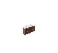 Mueble de baño suspendido de 120 cm en tablero aglomerado color cuzco Área Denia de Unisan - Sin espejo