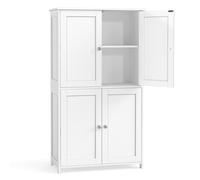 Mueble de Baño Verde 2 Estantes Regulables y 4 Puertas