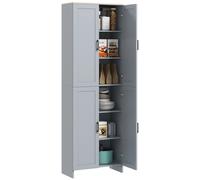Mueble de cocina tipo buffet HOMCOM, unidad de almacenamiento para cocina, mueble multiusos de estilo moderno con 4 puertas y estantes