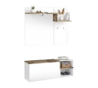 Mueble de entrada 3 estantes de madera nobilitada