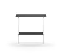 Mueble de entrada de Herdasa, modelo SUOMI (787) fabricado en melamina y madera de haya grafito-blanco