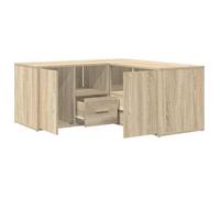 Mueble De Esquina Madera Ingeniería Roble Sonoma 160x40x45 Cm Vidaxl