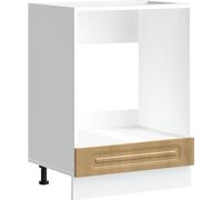 Mueble de horno Kalmar roble artesanal madera reconstituida