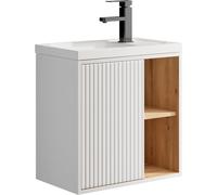 Mueble de lavabo - Mueble de baño - Armario de lavabo - Mueble bajo lavabo - Mueble para baño - Suspendido - Compacto, 50,5 cm