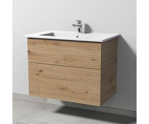 Mueble de lavabo Villeroy & Boch Venticello con estructura Sanipa de 3 vías y armario inferior de 80 cm