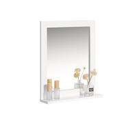 Mueble de pared con espejo, 2 en 1 espejo y estante de baño frg129-w sobuy es