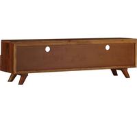 Mueble de televisión vidaXL, madera maciza de estilo rústico, 140 x 30 x 40 cm