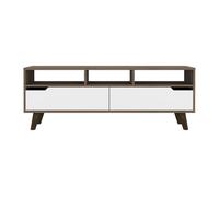Mueble de televisor oslo, con estantería 51cm a x 137cm an x 39cm p bellota / blanco