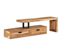 Mueble De Tv (118-200) X 30x40 Cm Madera Maciza De Acacia Vidaxl