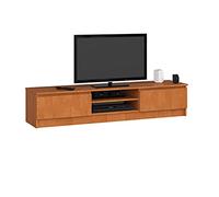 Mueble de TV AKORD Aliso 160 cm 2 puertas frente en color Aliso 2 estantes 160x40x33 cm