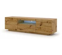 Mueble de TV Aura de 150 cm, de bajo perfil, para colgar o colocar en el suelo. Mueble de TV, mesa de TV, aparador, mueble Hi-Fi, armario suspendido Artisan