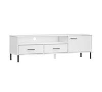 Mueble de tv con patas de metal oslo madera maciza pino blanco