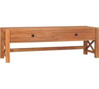 Mueble de TV de madera de teca 140x40x45 cm