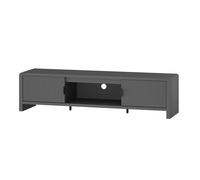 Mueble de tv lukkodso con 2 puertas mdf 150x40x40cm - gris [en.casa]