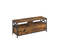 Mueble de TV Marrón Rústico y Negro
