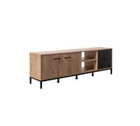 Mueble de tv paris 55x180x40 cm roble
