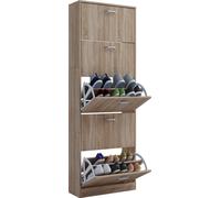 Mueble de zapato de madera | Dimensiones: H. 170 x W. 59 x D. 22 cm | 5 solapas - Sipos XL