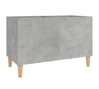Mueble Discos Madera Contrachapada Gris 74,5x38x48 cm | Almacenaje LP, Auxiliar Salón, Estable, Resistente Humedad