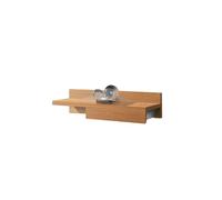 Mueble entradilla cajún recibidor con almacenaje cajón y 2 espejos modernos color cerezo 70 cm de entrada