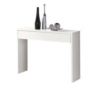 Mueble entradilla lupe recibidor con almacenaje grande cajón y 4 espejos color blanco 101 cm de entrada moderna 101 cm