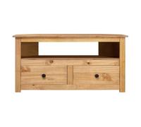 Mueble esquinero de tv madera de pino estilo panamá 93x49x49 cm