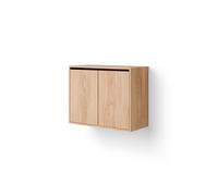 Mueble Estantería Alta Con Puertas Roble