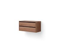 Mueble Librería Baja Con Estantes Nuez