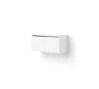 Mueble Librería Baja Con Puertas Blanco