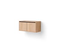 Mueble Librería Baja Con Puertas Roble
