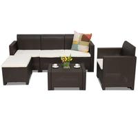 Mueble lounge de technorattan Nebraska Relax Corner 5 marrón Bica