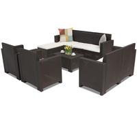 Mueble lounge de technorattan Nebraska Relax Corner 8 marrón Bica