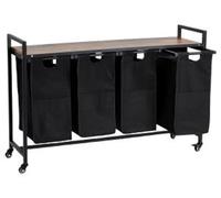 Mueble moderno, de alta calidad, elegante y funcional, con una estructura metálica robusta