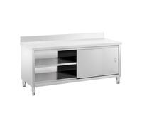 Mueble neutro de acero inoxidable - ECO - 200 x 60 cm - 600 kg - antisalpique - Royal Catering