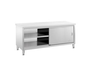 Mueble Neutro para Hostelería - Carga hasta 600 kg - 200 x 70 cm - Mueble Neutro con Puertas Deslizantes