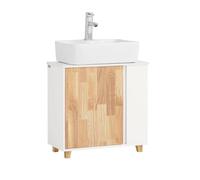 Mueble para debajo del lavabo armario de baño de suelo con 2 estantes y 1 puerta 60 x 30 x 60 cm bzr75-w sobuy 60 cm